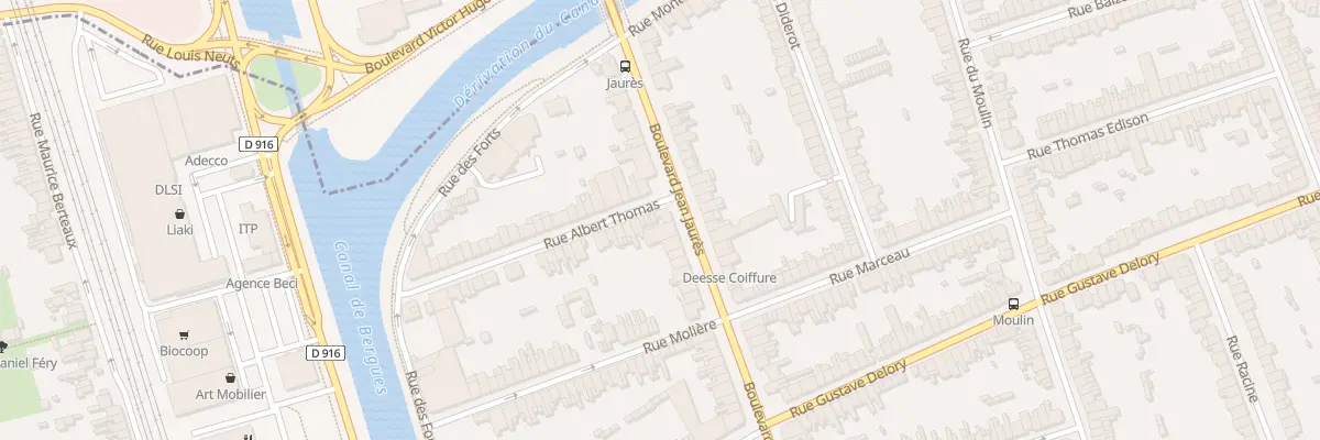 Plan du 1 Rue Albert Thomas à Coudekerque-Branche
