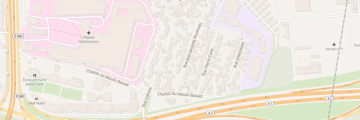 Plan du 17 Rue J J Rousseau à Saint-Denis