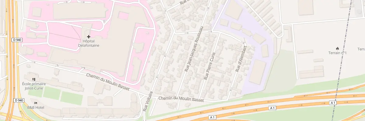 Plan du 19 Rue J J Rousseau à Saint-Denis