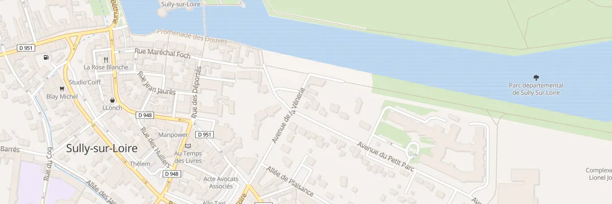 Plan du 1 Av du Petit Parc à Sully-sur-Loire