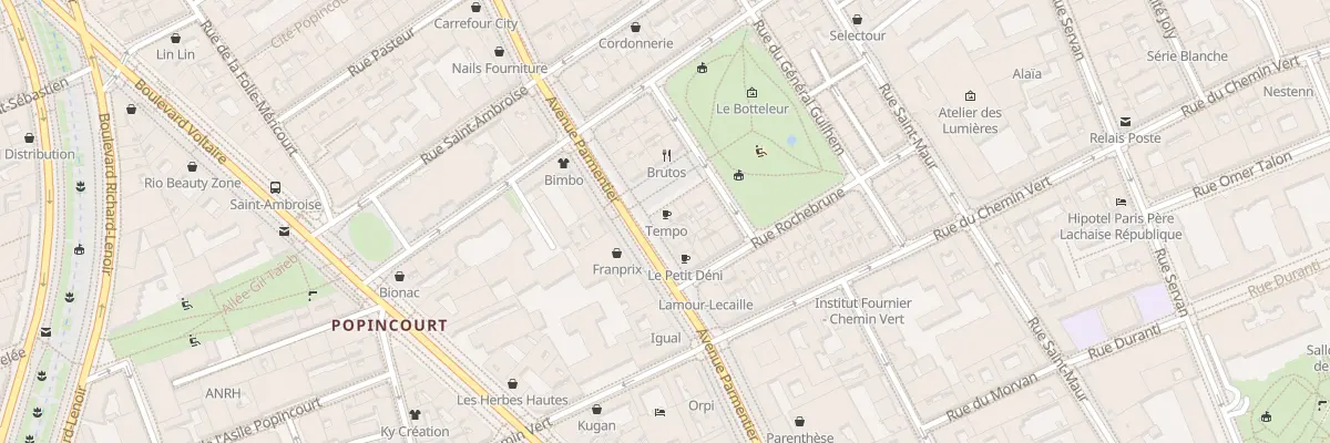 Plan du 36 Av Parmentier à Paris 11e Arrondissement