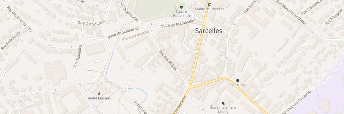 Plan du 18 Rue des Pilliers à Sarcelles