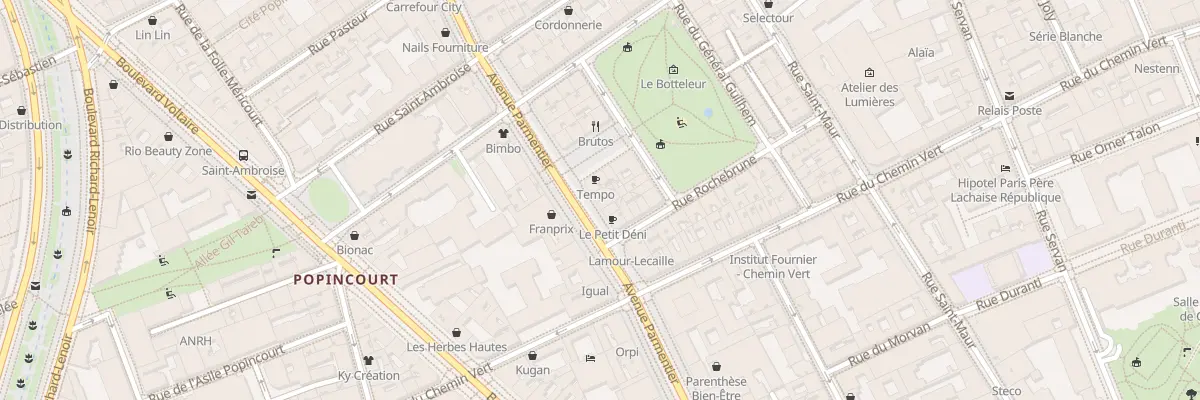 Plan du 34 Av Parmentier à Paris 11e Arrondissement