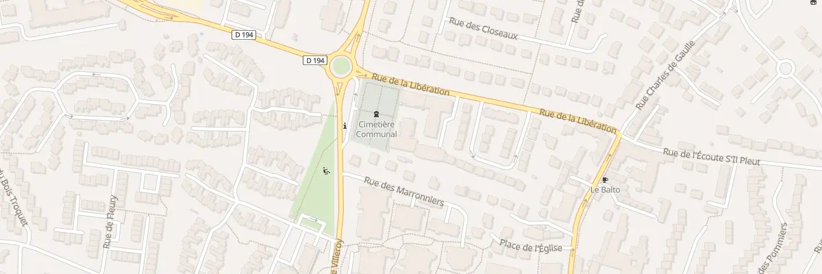 Plan du 7 Rue de la Libération à Bondoufle