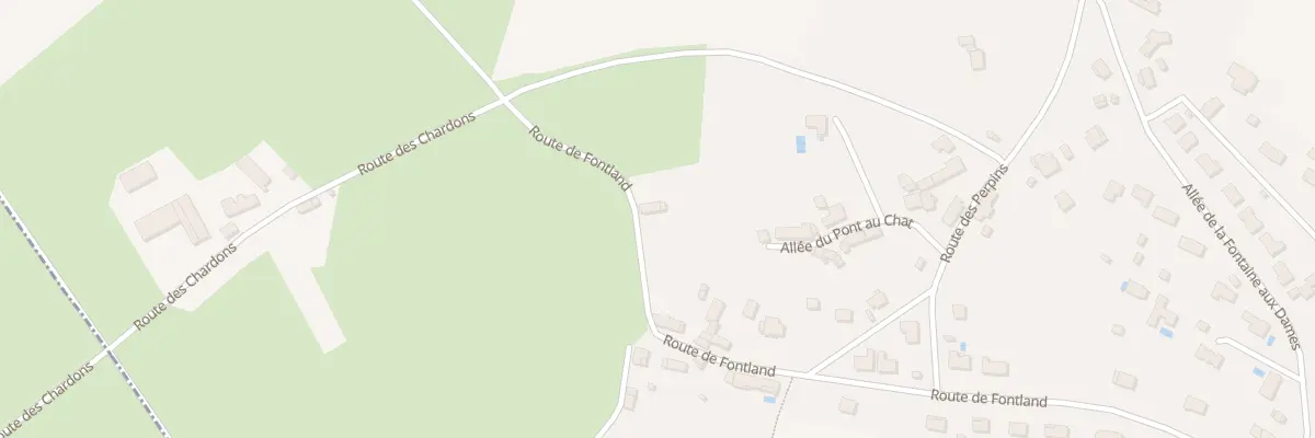 Plan du 28 Rte de Fontland à Vasselay