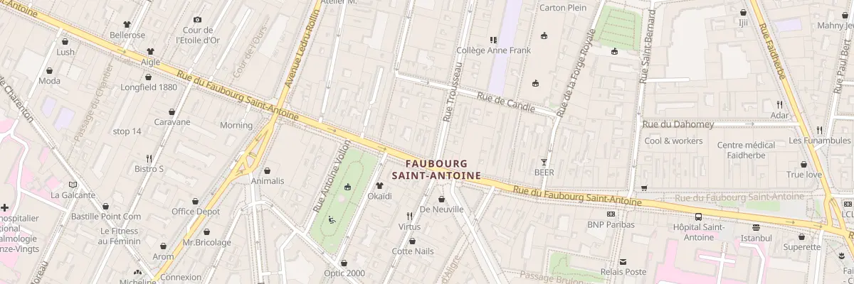 Plan du 141 Rue du Faubourg Saint-Antoine à Paris 11e Arrondissement