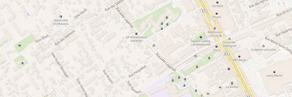 Plan du 107 Rue Jules Lagaisse à Vitry-sur-Seine