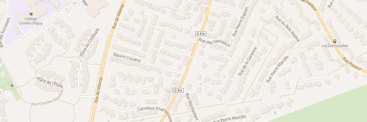 Plan du 38T Rue Charles de Gaulle à Bondoufle