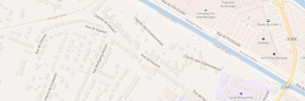 Plan du 90 Rue de Vauvert à Bourges