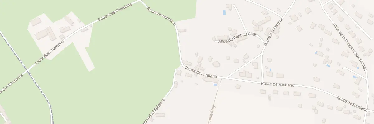 Plan du 26 Rte de Fontland à Vasselay
