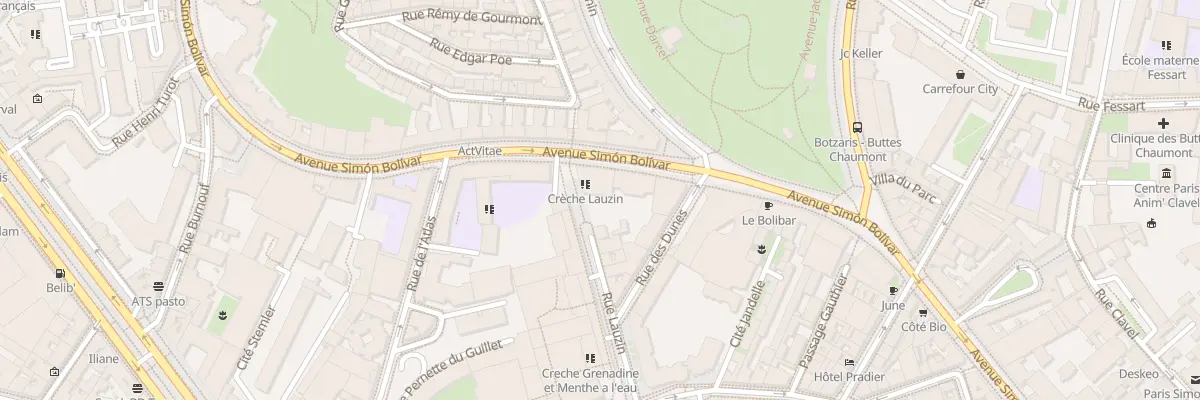 Plan du 59 Av Simon Bolivar à Paris 19e Arrondissement