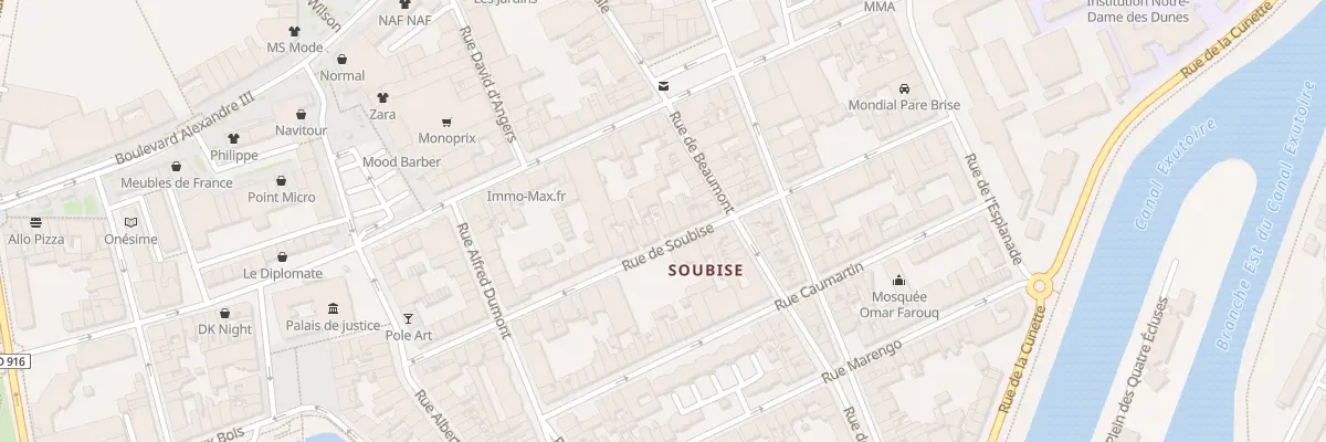 Plan du 39 Rue de Soubise à Dunkerque