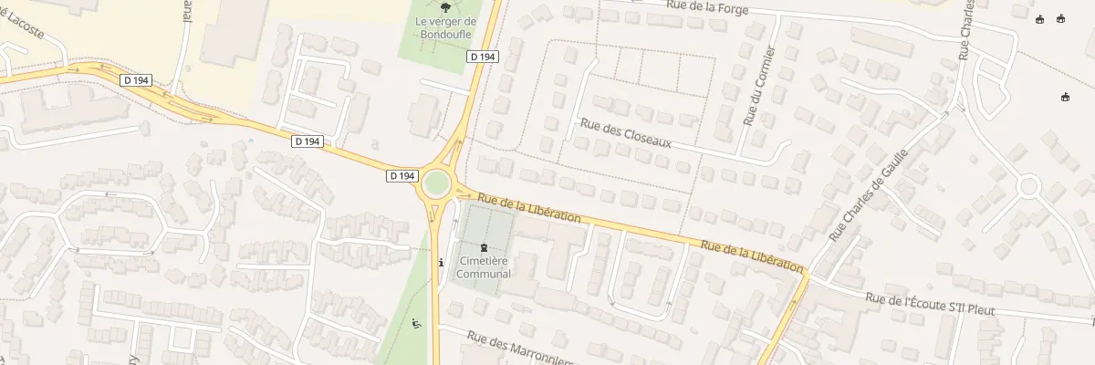 Plan du 24 Rue de la Libération à Bondoufle