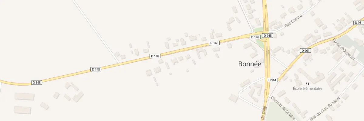 Plan du 11 Rte de St Benoit à Bonnée