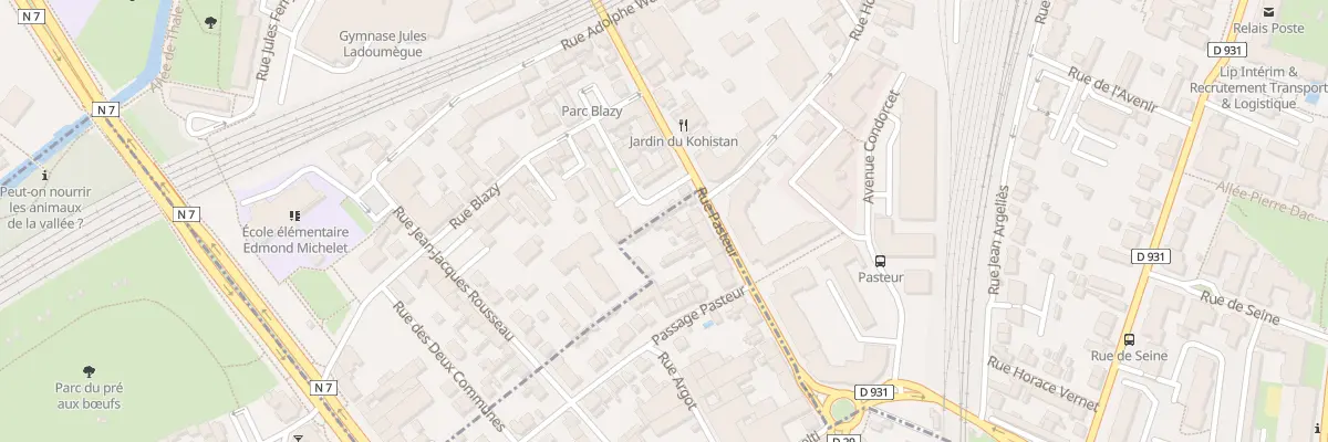 Plan du 25 Rue Pasteur à Viry-Châtillon