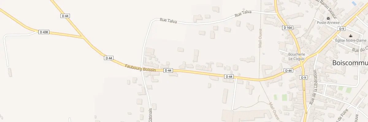 Plan du 18 Fg Boissin à Boiscommun