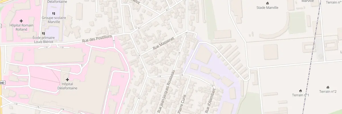 Plan du 39 Rue J J Rousseau à Saint-Denis