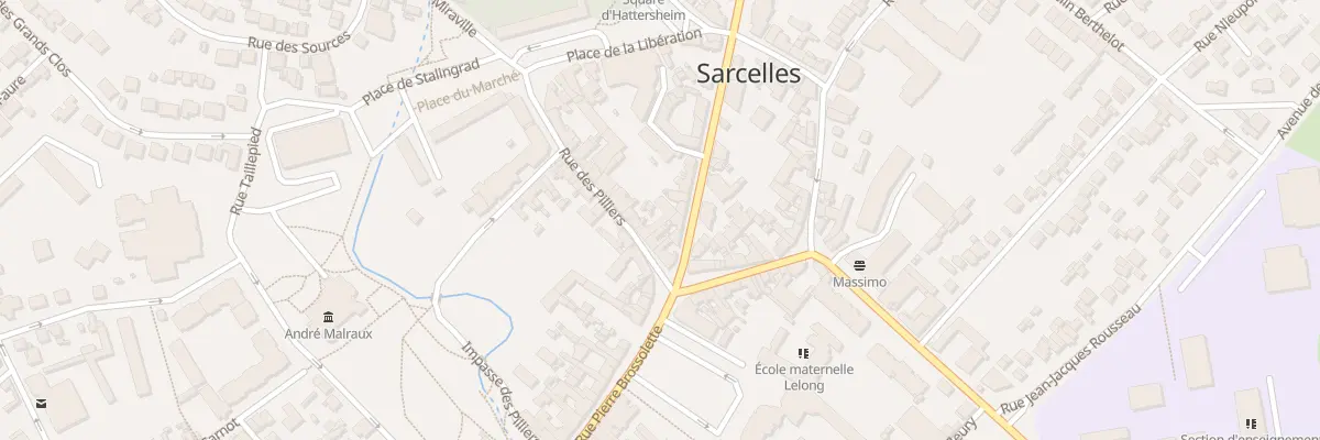 Plan du 8 Rue des Pilliers à Sarcelles