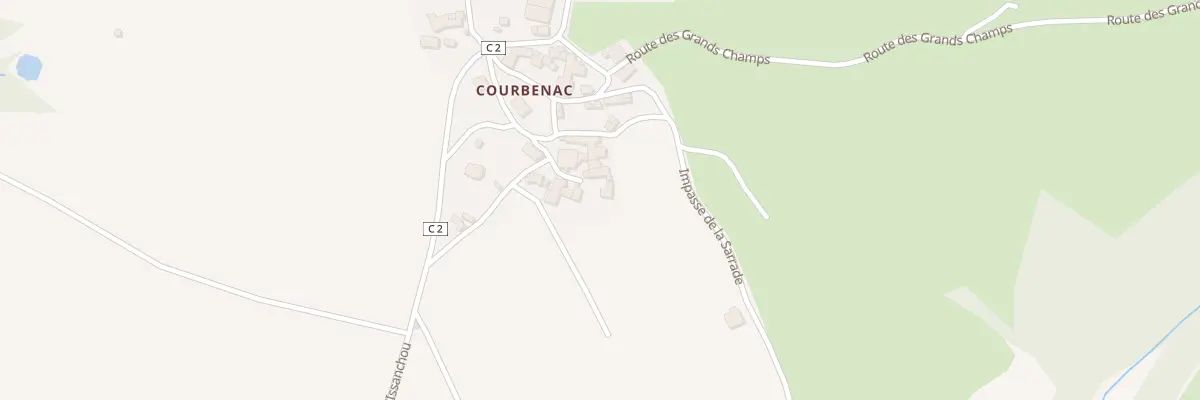 Plan du 5104 Courbenac à Boussac