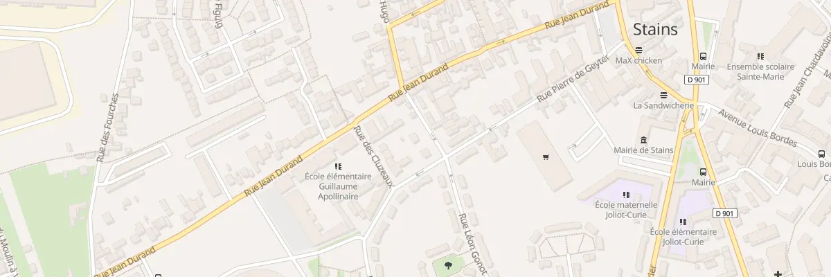 Plan du 5 Rue Victor Hugo à Stains
