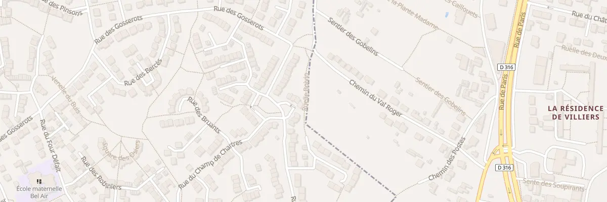 Plan du 6 Pl des Chardonnerrettes à Sarcelles