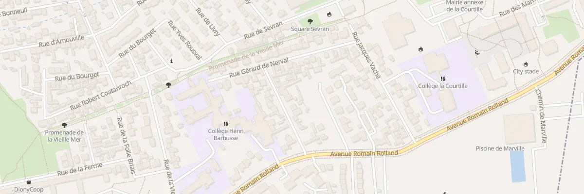 Plan du 16 Rue Guillaume Apollinaire à Saint-Denis