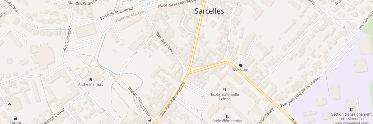 Plan du 119 Rue Pierre Brossolette à Sarcelles