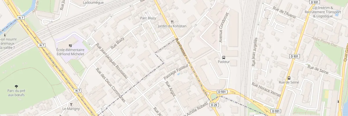 Plan du 19 Rue Pasteur à Viry-Châtillon