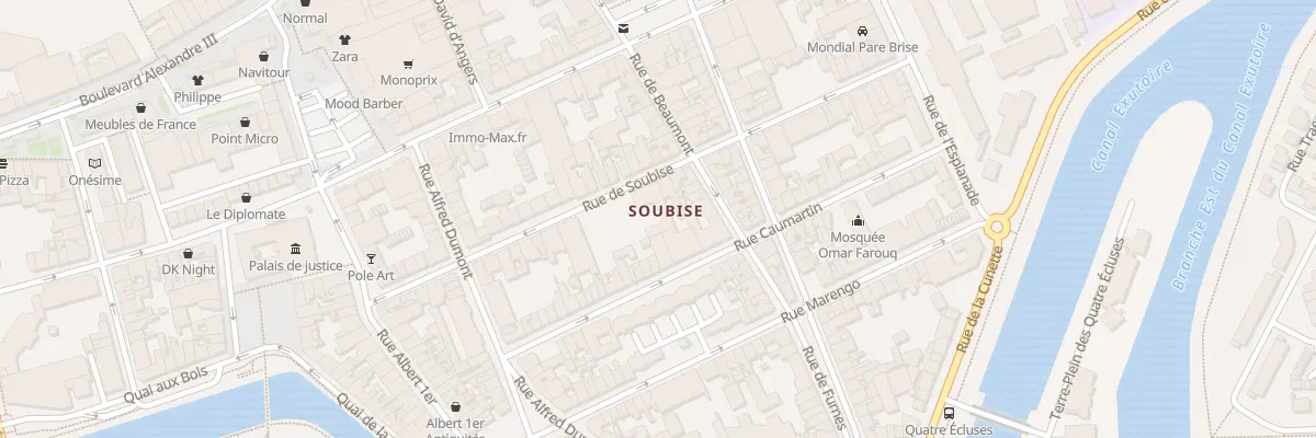 Plan du 34B Rue de Soubise à Dunkerque