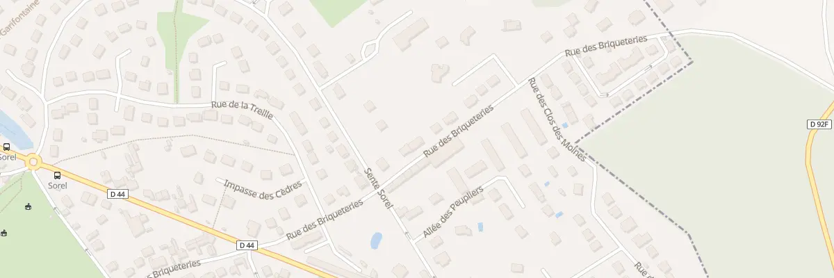 Plan du 23 Rue des Briqueteries à Précy-sur-Oise