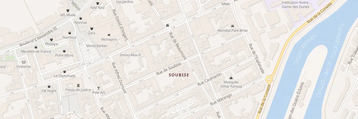 Plan du 47 Rue de Soubise à Dunkerque
