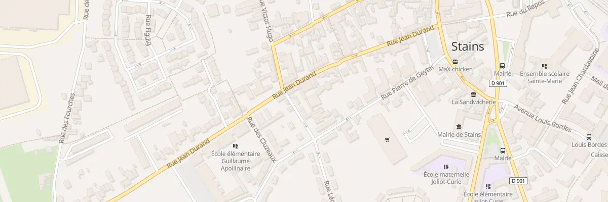 Plan du 39 Rue Jean Durand à Stains