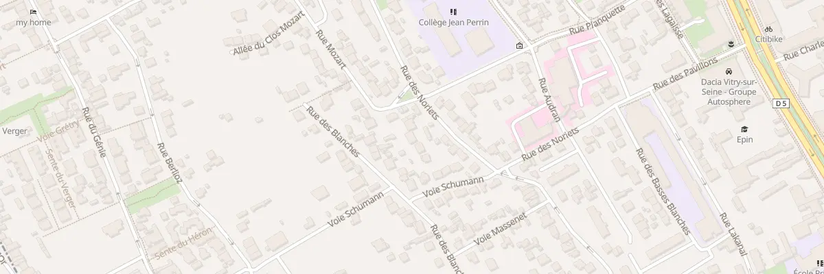 Plan du 33 Rue des Noriets à Vitry-sur-Seine