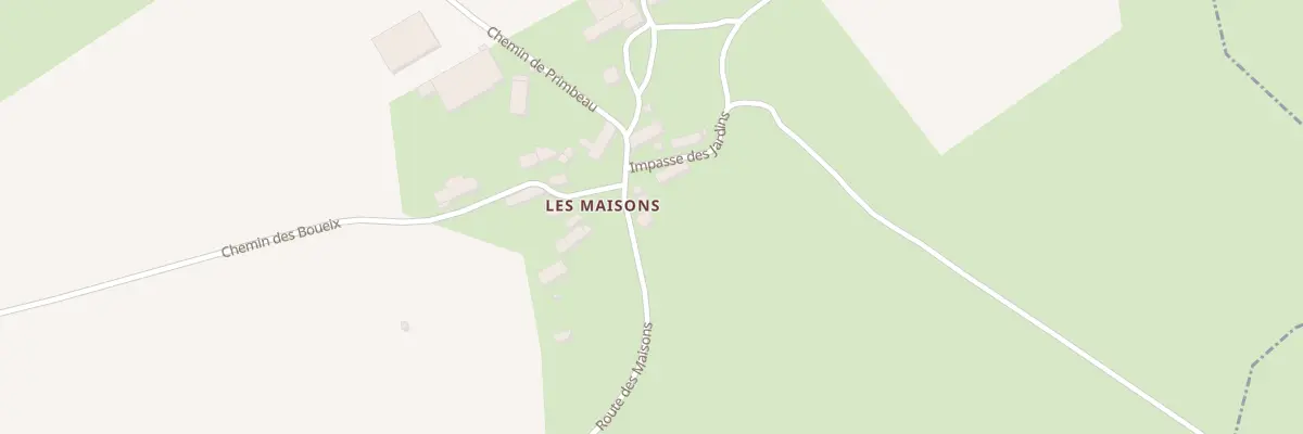 Plan du 2 Les Maisons à Treignat