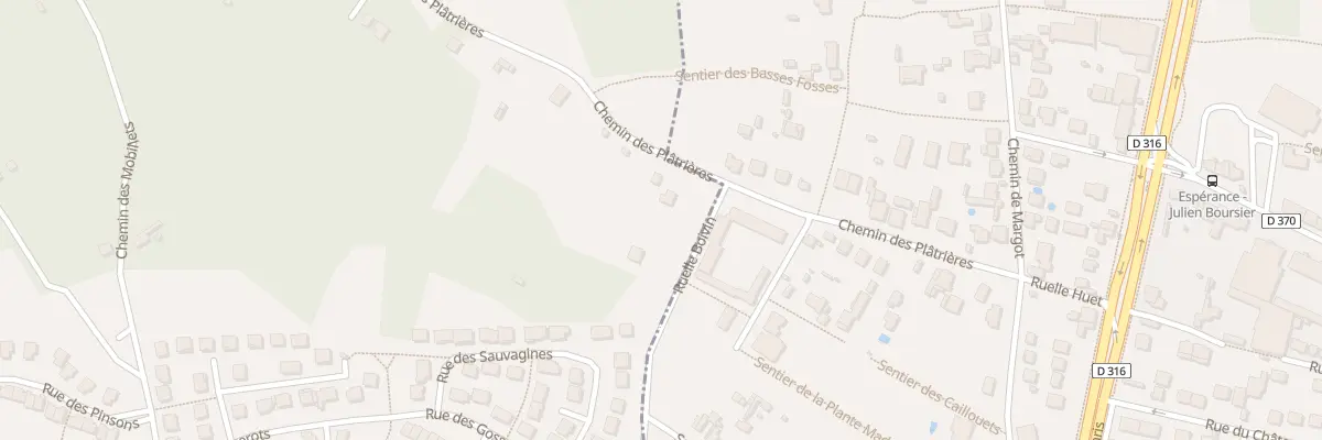 Plan du 7 Che des Platrieres à Sarcelles