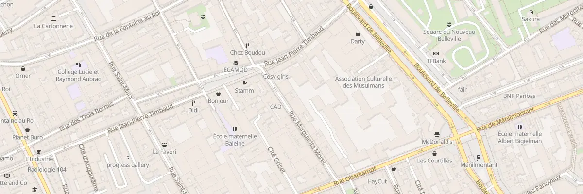 Plan du 28 Rue Marguerite Moret à Paris 11e Arrondissement