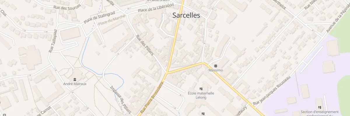 Plan du 102 Rue Pierre Brossolette à Sarcelles