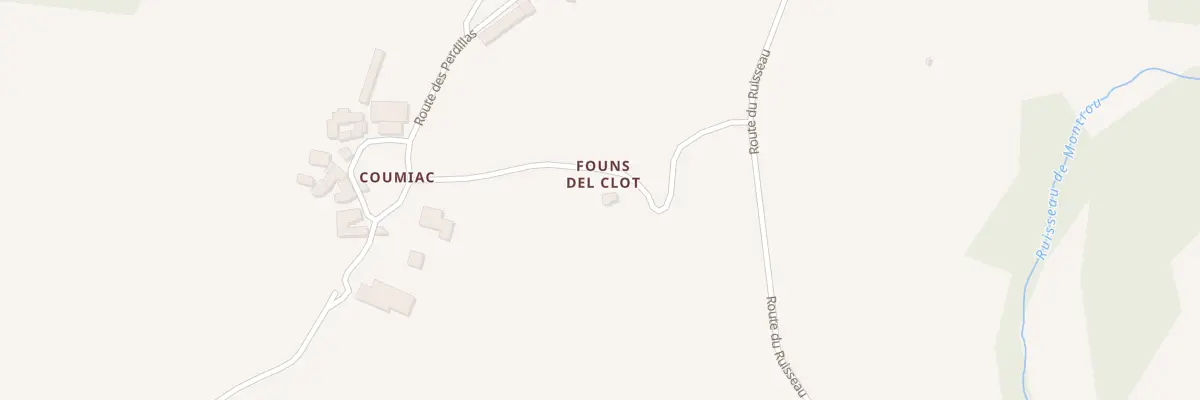 Plan du 5339 Founs Del Clot à Quins