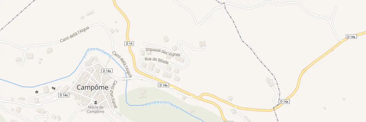 Plan du 90 Bitade à Campôme