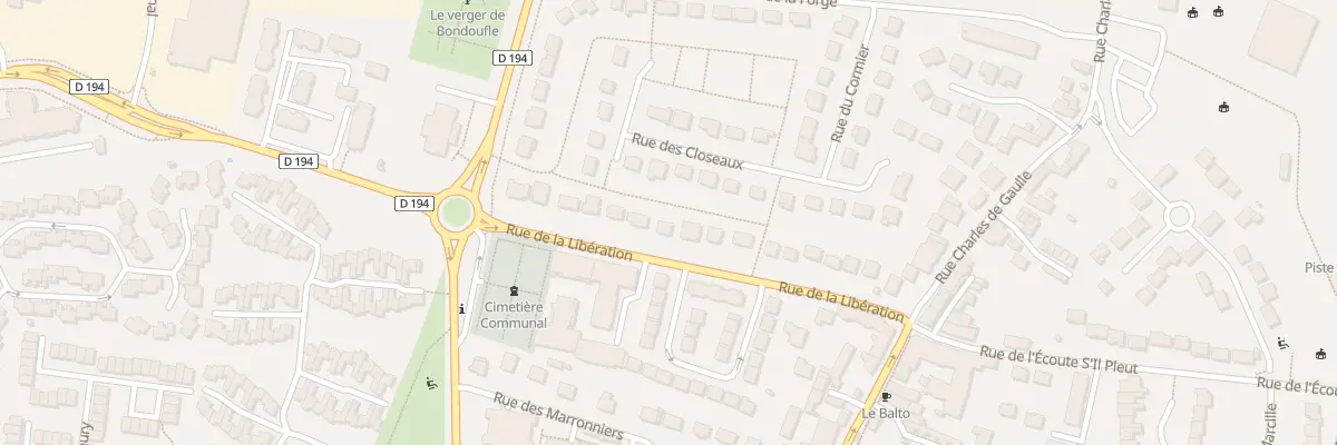 Plan du 18 Rue de la Libération à Bondoufle