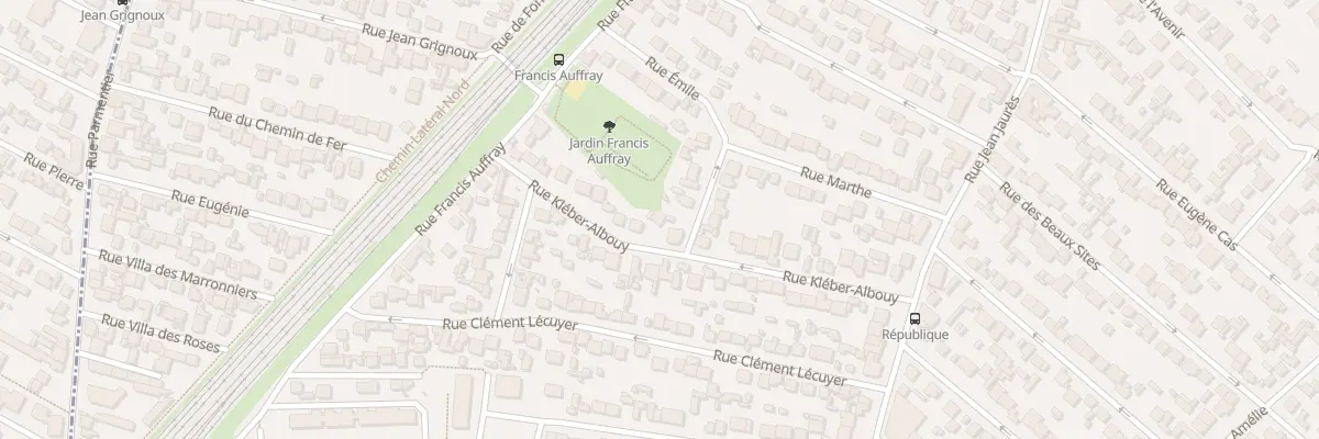 Plan du 30 Rue Kléber Albouy à Stains