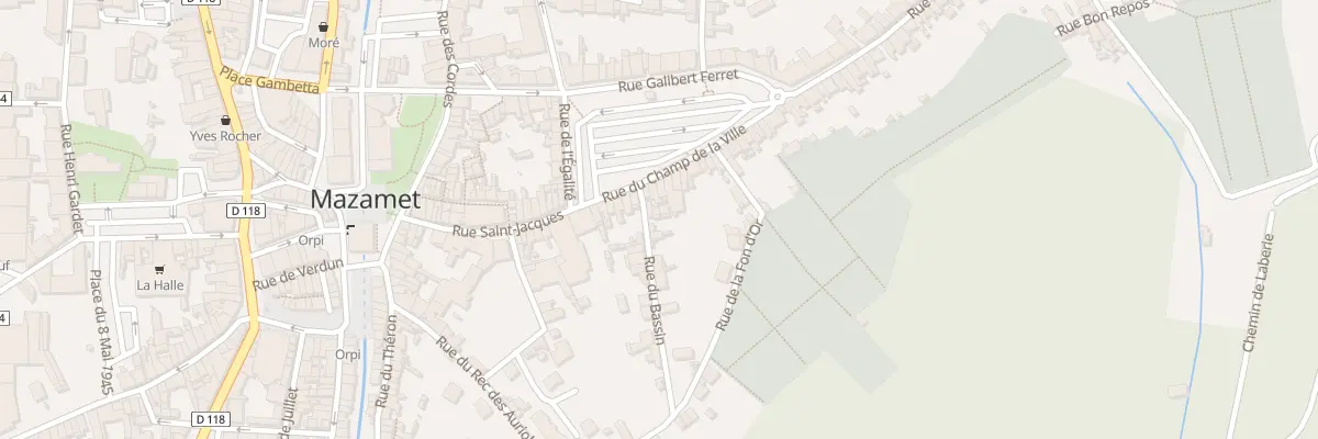 Plan du 3 Rue du Bassin à Mazamet