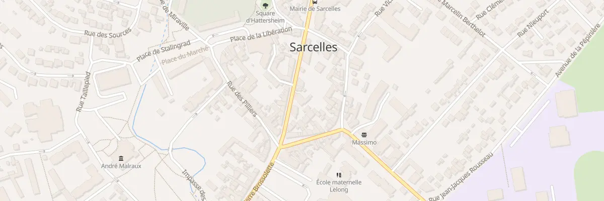 Plan du 106 Rue Pierre Brossolette à Sarcelles
