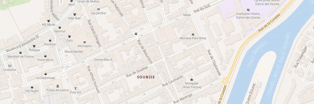 Plan du 14 Rue de Sechelles à Dunkerque