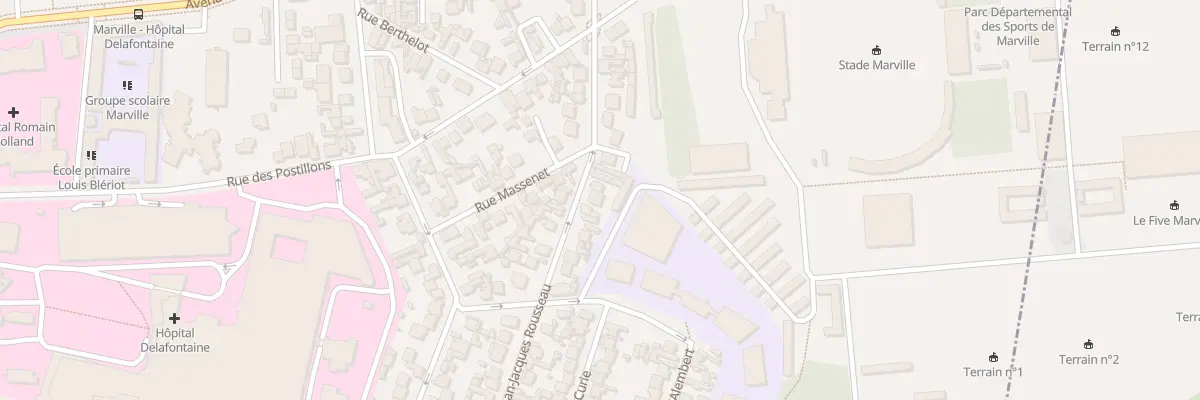 Plan du 46 Rue J J Rousseau à Saint-Denis