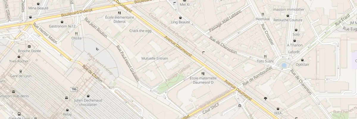 Plan du 60 Av Daumesnil à Paris 12e Arrondissement