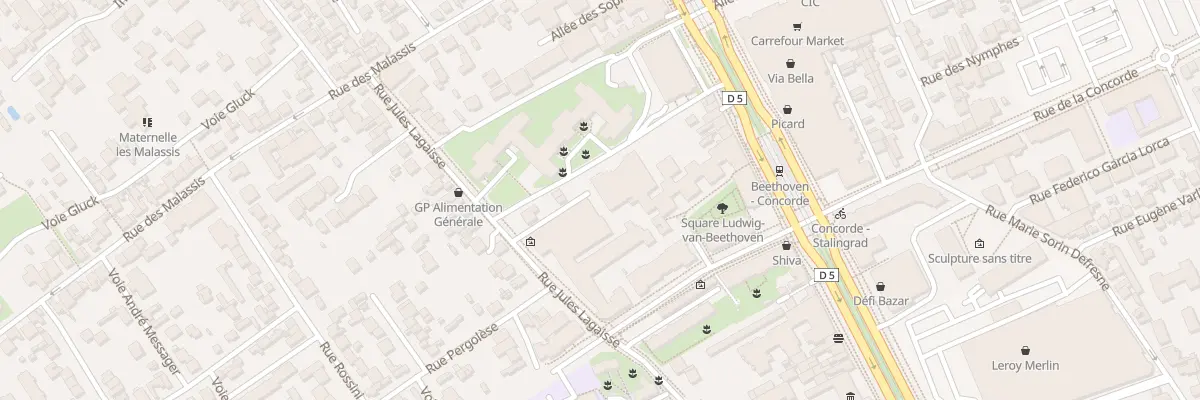 Plan du 92 Rue Jules Lagaisse à Vitry-sur-Seine