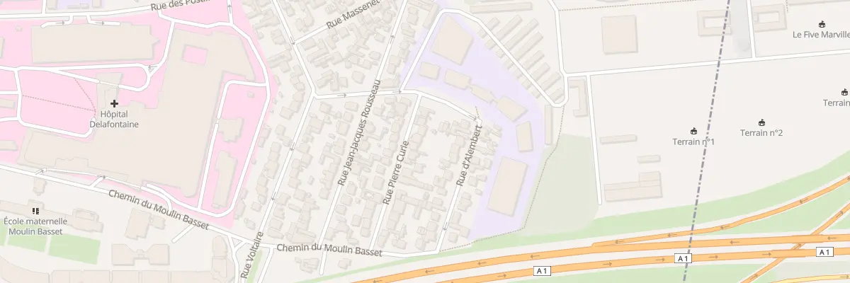 Plan du 26 Rue Pierre Curie à Saint-Denis