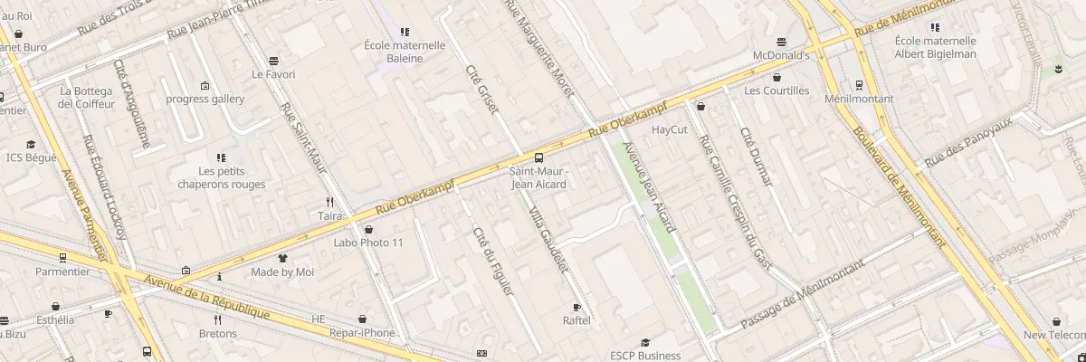Plan du 118 Rue Oberkampf à Paris 11e Arrondissement