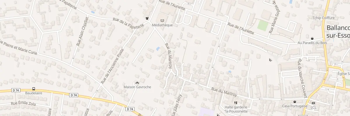Plan du 60 Rue du Martroy à Ballancourt-sur-Essonne